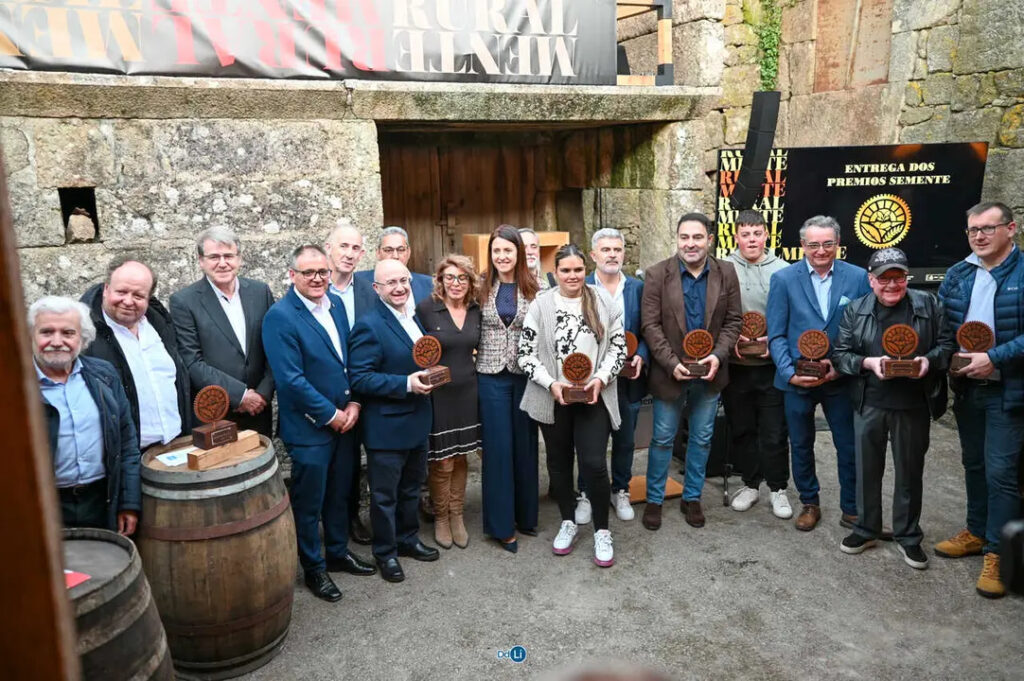 Fotode familia dos premiados